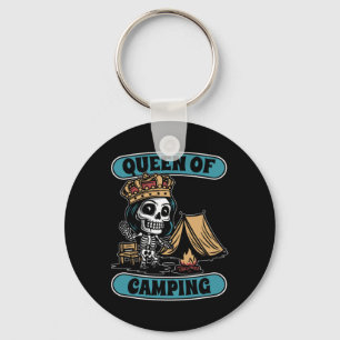 Porte-clés Camping squelette de tente - Reine du feu de camp