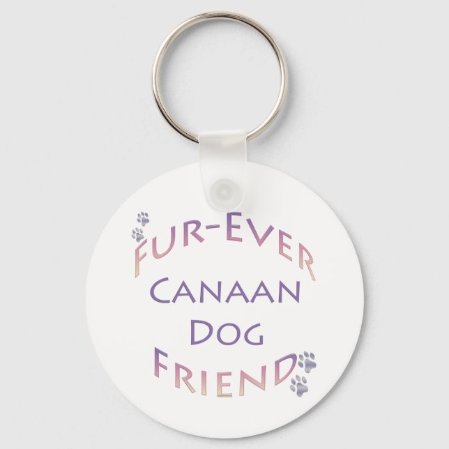 Porte-clés Canaan Dog Furever (Recto)