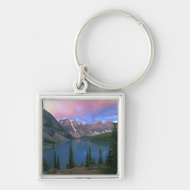 Porte-clés Canada, Alberta, lac Moraine à l'aube, Banff (Devant)
