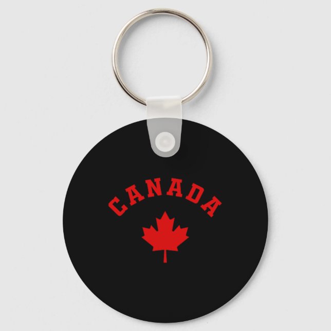 Porte-clés Canada Drapeau canadien Logo Feuille d'érable Rand (Recto)