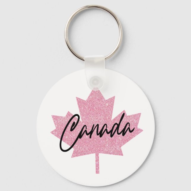 Porte-clés Canada Feuille d'érable (Recto)