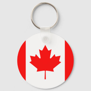 Porte-clés Canada flag Button Keychain