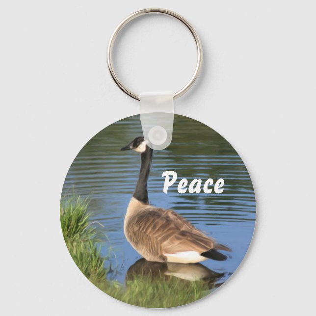 Porte-clés Canada Goose Peace Inspirational Keychain (Recto)
