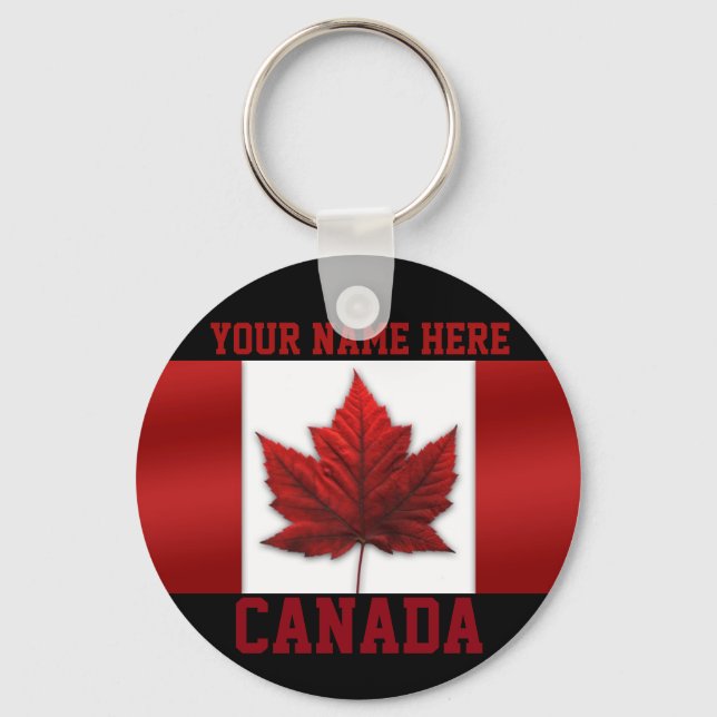 Porte-clés Canada Key Chain Personalized Canada Keychain (Recto)
