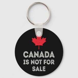 Porte-clés Canada non à vendre - Fière et patriotique