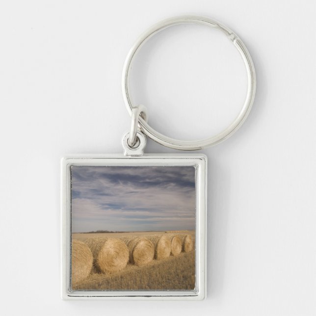 Porte-clés Canada, Saskatchewan, Craik : Roulements de foin / (Devant)