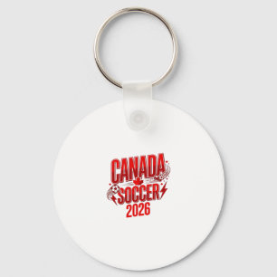 Porte-clés Canada Soccer 2026 Soccer Bold Typographie de pays