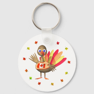 Porte-clés Canadian Thanksgiving Baby Turkey