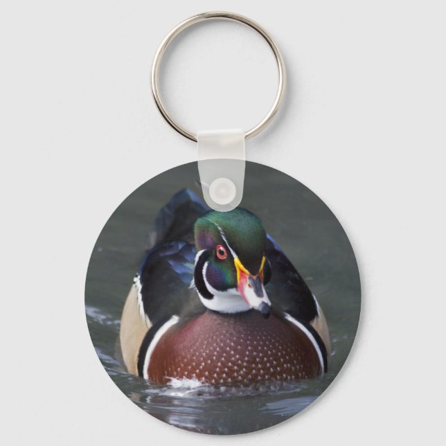 Porte-clés Canard branchu américain (Recto)