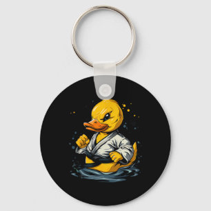 Porte-clés Canard en caoutchouc de Taekwondo kickboxing anima