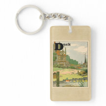 Canard et canetons nageant sur la rivière