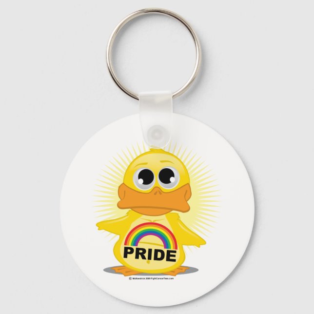 Porte-clés Canard Rainbow Pride (Recto)