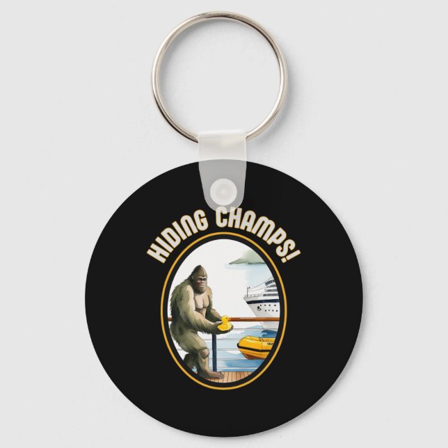 Porte-clés Canards de croisière et champions de Bigfoot caché (Recto)