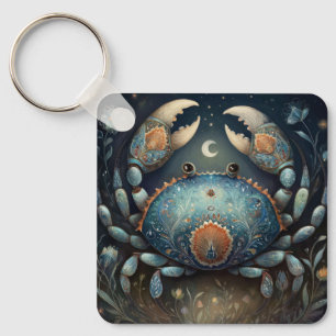 Porte-clés Cancer Crabe Zodiaque Astrologie Mystique Annivers