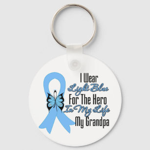 Porte-clés Cancer de la prostate Rubbon Hero My Grand-pa