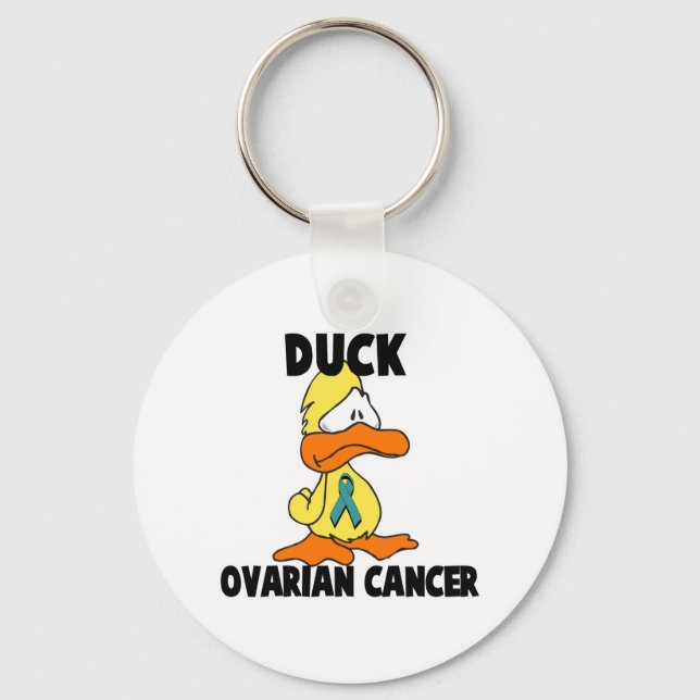 Porte-clés Cancer de l'ovaire du canard (Recto)