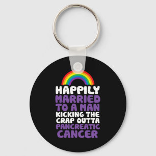 Porte-clés Cancer du pancréas Gay Mari Soutien Citation Fiote