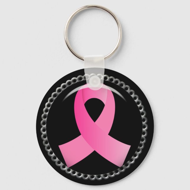 Porte-clés Cancer du sein de l'air Pink Ribbon (Recto)