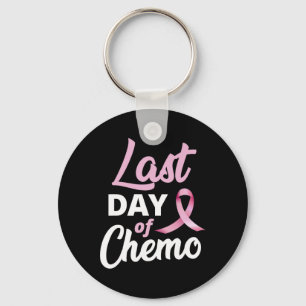 Porte-clés Cancer Du Sein Dernière Journée De Chemo Pink Ribb