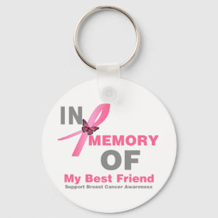 Porte-clés Cancer du sein en mémoire de mon meilleur ami