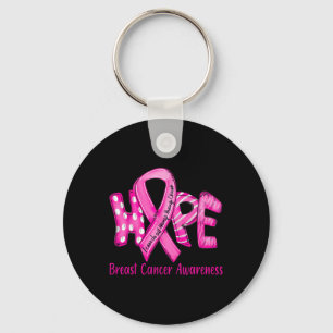 Porte-clés Cancer du sein En octobre nous portons un ruban ro