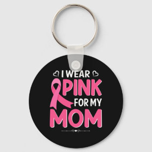 Porte-clés Cancer du sein Je porte une chemise rose pour ma m