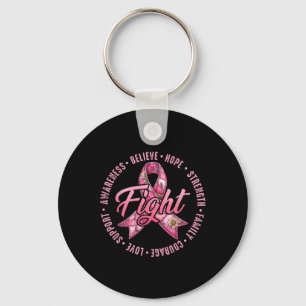 Porte-clés Cancer du sein Pink Ribbon combat croire Hope Stre