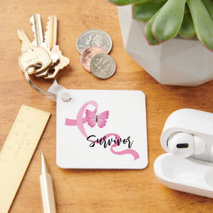 Porte-clés Cancer du sein Porte - clé de ruban rose