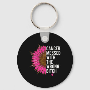 Porte-clés Cancer Du Sein Ruban Rose Mis Avec Le Mal