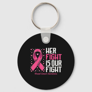Porte-clés Cancer du sein Sa lutte est notre combat cancer du