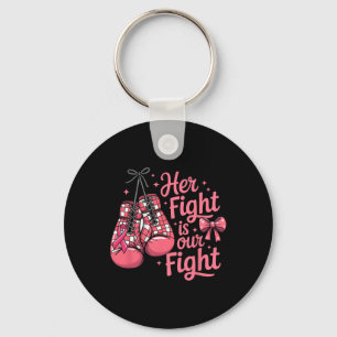 Porte-clés Cancer du sein Sa lutte est notre combat Gants de