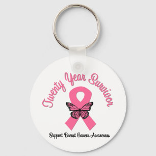 Porte-clés Cancer du sein Survivant de 20 ans
