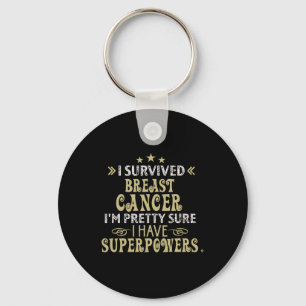 Porte-clés Cancer du sein Survivant I Survié Maladie Cancer A