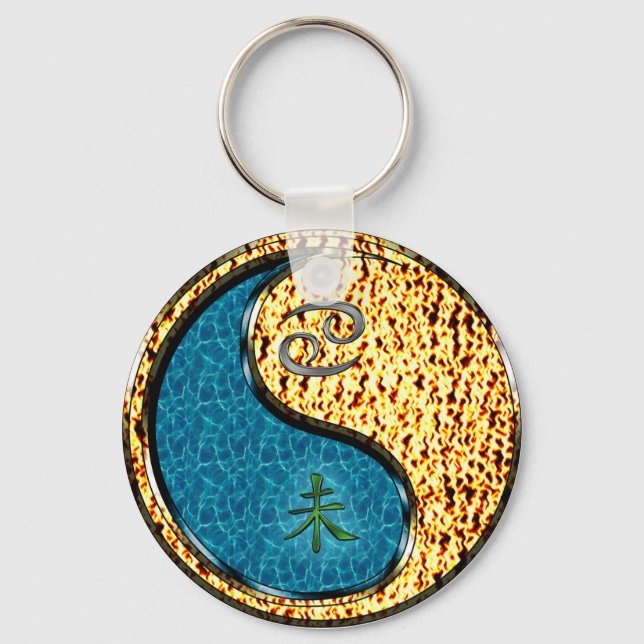 Porte-clés Cancer et chèvre de feu (Recto)