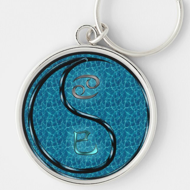 Porte-clés Cancer et serpent d'eau (Devant)