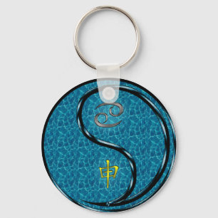 Porte-clés Cancer et singe de l'eau