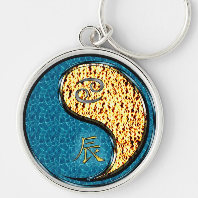 Porte-clés Cancer & Fire Dragon (Devant)