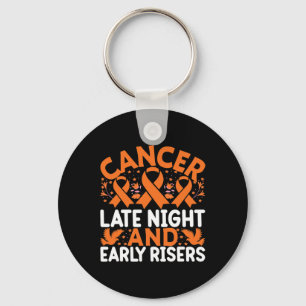 Porte-clés Cancer Nuits tardives et lève-tôt - Journée mondia