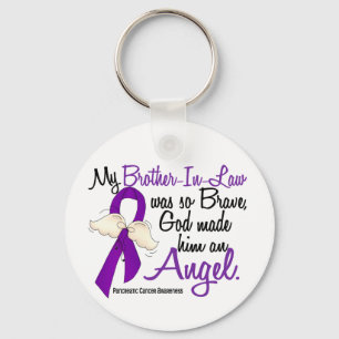 Porte-clés Cancer pancréatique de beau-frère de l'ange 2