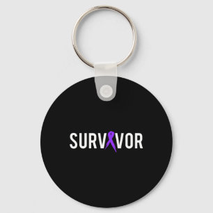 Porte-clés Cancer pancréatique Survivant Conception Cadeau Av