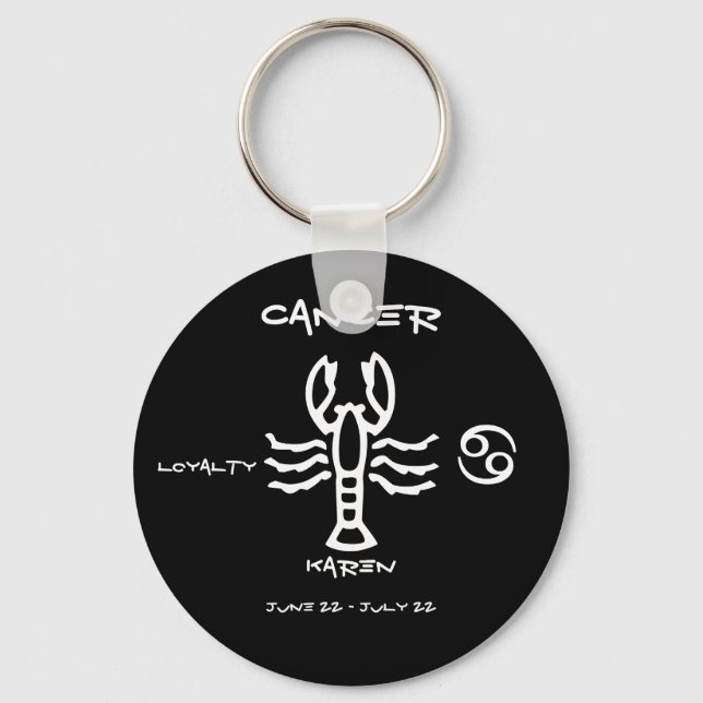 Porte-clés Cancer personnalisé (Recto)