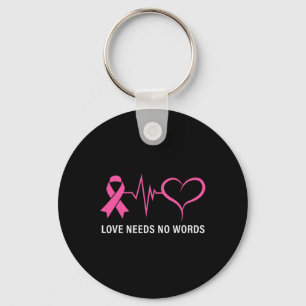 Porte-clés Cancer Pink Ribbon Sensibilisation au cancer
