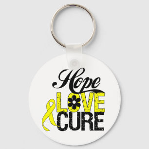 Porte-clés Cancer testiculaire HOPE LOVE CURE Cadeaux