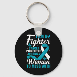 Porte-clés Cancer Vérifié Fausse Femme Sensibilisation au Can