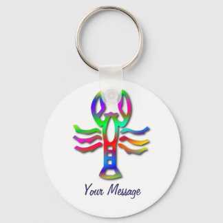 Porte-clés Cancer Zodiac étoile signe arc en ciel couleur