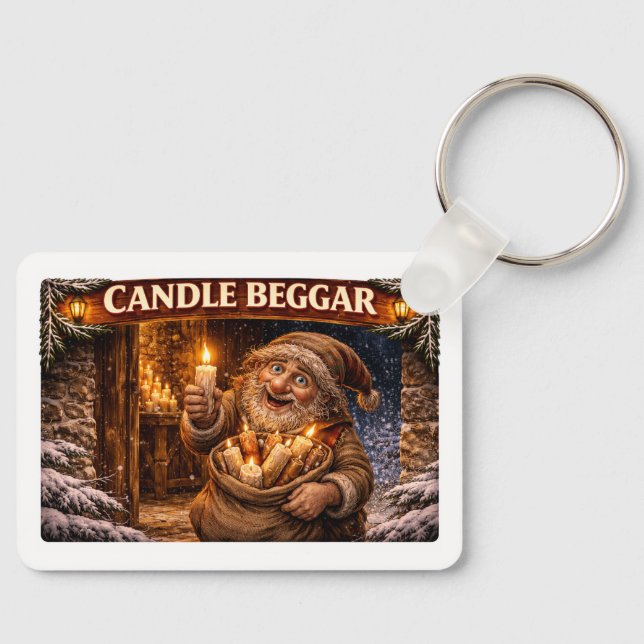 Porte-clés Candle Beggar Icelandic Yule Lad (Recto)