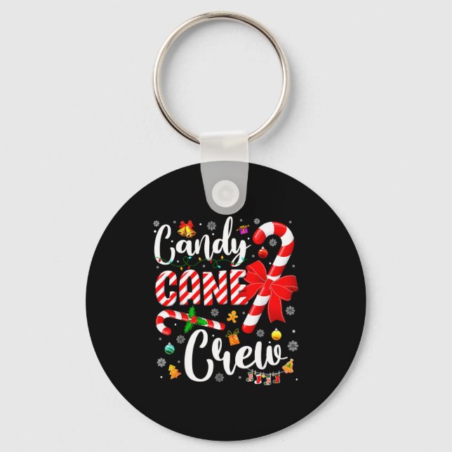 Porte-clés Candy Cane Crew Christmas Xmas Love Candy Boys Gir (Recto)