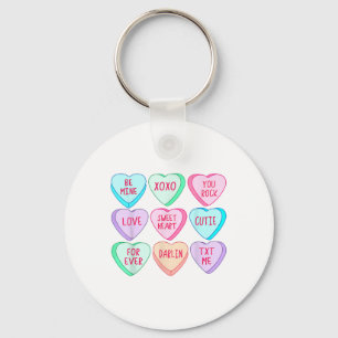Porte-clés Candy Coeurs sucrés Aimer Valentines de jour Chemi