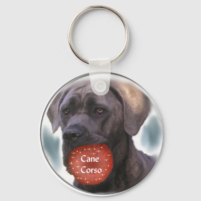 Porte-clés Cane Corso Cadeaux de Noël (Recto)