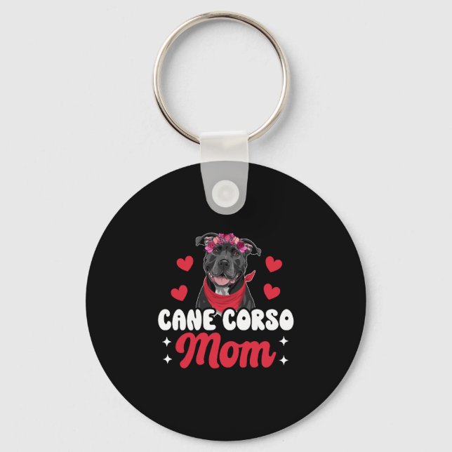 Porte-clés Cane Corso Maman (Recto)